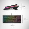 imageAlienware LowProfile RGB Gaming Keyboard AW510K Light Alienfx Per Key RGB Lighting Media Controls and USB Passthrough Cherry MX Low Profile Red Switches Lunar lightDark Side of the Moon