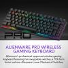 imageAlienware Pro Wireless Gaming Keyboard  Bluetooth 5124 GHz Radio Frequency Connectivity Linear Mechanical Hotswappable switches Tri Mode connectivity Adjustable Height  Lunar LightDark Side of the Moon
