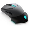 imageAlienware WiredWireless Gaming Mouse AW610M  16000 DPI Optical Sensor Ambidextrous 7 Buttons 3ZONE 168m AlienFX RGB Lighting EdgeFree Design Ergonomic  Lunar LightAW610M  Dark Side of the Moon