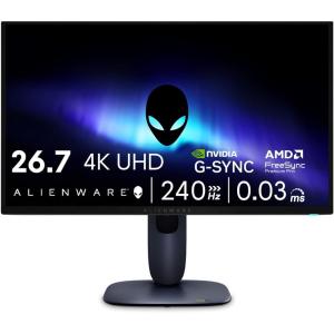imageAlienware 27 4K QDOLED Gaming Monitor AW2725Q  267quot 4K UHD QDOLED 240Hz 003ms NVIDIA GSYNC Compatible AMD FreeSync Premium Pro VESA AdaptiveSync Dolby Vision VESA DisplayHDR True Black 400