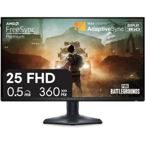 imageAlienware AW2524HF Gaming Monitor  245inch 1920x1080 500Hz Overclock 05ms Display HeightTiltSwivelPivot Adjustability 3yr Advanced ExchangeBlackAW2523HF