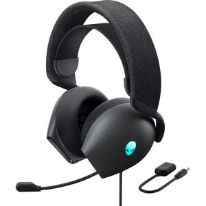 imageAlienware AW520H Wired Gaming Headset  Dolby Atmos Unidirectional AlienFX 168 Million RGB Colors Microphone Mute Volume Onheadset Controls 40mm HiRes Certified  Dark Side of the MoonDark Side of the Moon