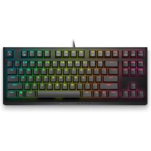imageAlienware LowProfile RGB Gaming Keyboard AW510K Light Alienfx Per Key RGB Lighting Media Controls and USB Passthrough Cherry MX Low Profile Red Switches Lunar lightDark Side of the Moon