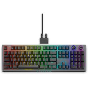 imageAlienware Pro Wireless Gaming Keyboard  Bluetooth 5124 GHz Radio Frequency Connectivity Linear Mechanical Hotswappable switches Tri Mode connectivity Adjustable Height  Lunar LightDark Side of the Moon