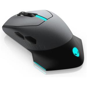 imageAlienware WiredWireless Gaming Mouse AW610M  16000 DPI Optical Sensor Ambidextrous 7 Buttons 3ZONE 168m AlienFX RGB Lighting EdgeFree Design Ergonomic  Lunar LightAW610M  Dark Side of the Moon