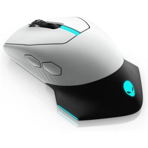 imageAlienware WiredWireless Gaming Mouse AW610M  16000 DPI Optical Sensor Ambidextrous 7 Buttons 3ZONE 168m AlienFX RGB Lighting EdgeFree Design Ergonomic  Lunar LightAW610M  Lunar light