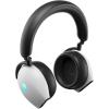 imageAlienware AW920H TriMode Wireless Gaming Headset  Dolby Atmos Virtual Surround Sound Active Noise Cancelling AIdriven NoiseCancelling microphone USBC Wireless Dongle  Lunar Light Large