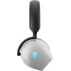 imageAlienware AW920H TriMode Wireless Gaming Headset  Dolby Atmos Virtual Surround Sound Active Noise Cancelling AIdriven NoiseCancelling microphone USBC Wireless Dongle  Lunar Light Large