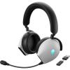 imageAlienware AW920H TriMode Wireless Gaming Headset  Dolby Atmos Virtual Surround Sound Active Noise Cancelling AIdriven NoiseCancelling microphone USBC Wireless Dongle  Lunar Light Large