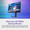 image:imageAlienware 25 320Hz Gaming Monitor  AW2525HM  245inch Full HD 19201080 320Hz 050 ms Display Fast IPS AMD FreeSync Premium GSYNC Compatible VESA AdaptiveSync 167 Million ColorsAW2525HM